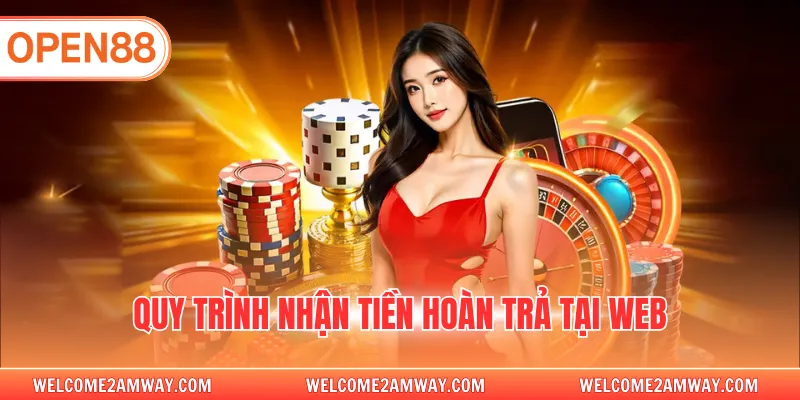 Quy trình nhận tiền hoàn trả tại web